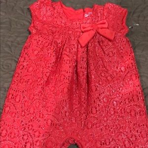 Cat and Jack Red Romper 0-3 months